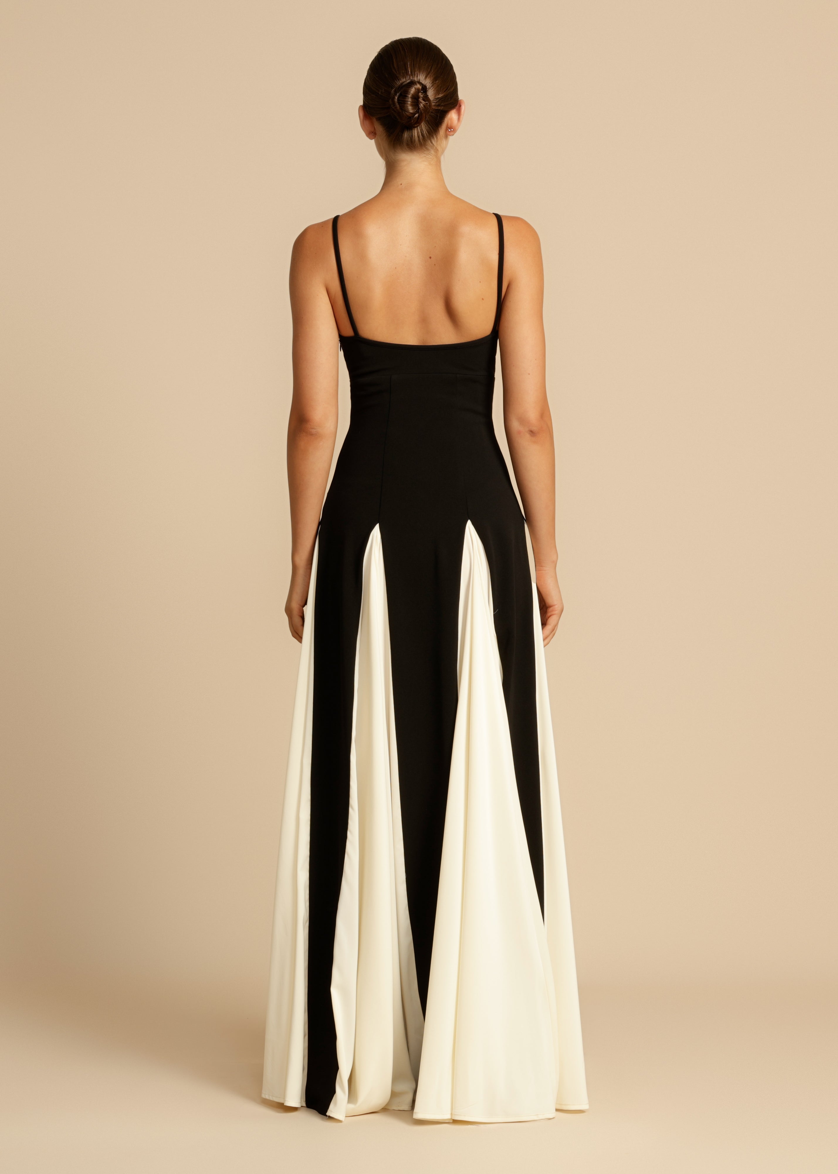 Black & Ivory Maxi Dress